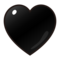 Black Heart emoji on Emojidex